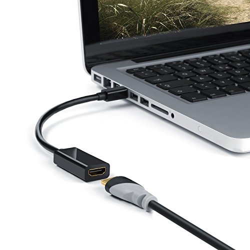 CSL – 4k mini DisplayPort (miniDP 1.2) zu HDMI Adapter / Kabel inkl. Audio | mini DisplayPort (DP) to HDMI adapter | 4K Ultra HD (4Kx2K) / Full HD 1080p | 24 Bit True Color | 3D | HDCP | ideal für PC & MAC / Notebook / PC-Grafikkarten | vergoldete Kontakte | 3-fach geschirmt - 3