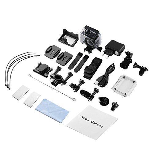 Action Cam ,LESHP Wifi Aktion Cam Wasserdichter Helmkamera Full HD 1080P 170 Grad Weitwinkel 4k Action Digitalkamera with 2,0 Zoll LCD Bildschirm Kamera Wasserdicht Unterwasserkamera Cybershot - 9