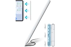 GIABUAO Penna stilo con Palm Rejection e ricarica wireless iPad Pencil per iPad 2018-2014, ricarica 2 volte più veloce e sensibilità all'inclinazione Penna stilo compatibile con iPad, iPad Air, iPad Pro
