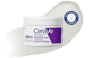 CeraVe - Crème Peptides Anti-rides Skin Renewing - Crème Nuit Raffermissante Visage - Peau Plus Rebondie Après 8 Semaines* - Peptides + Niacinamide + 3 Céramides - Convient aux Peaux Sensibles - 48g