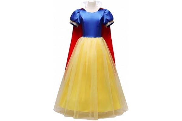 Lito Angels Deguisement Robe Princesse Pomme Costume Somptueux avec Cape pour Fille Enfant 12 mois à 12 ans, Halloween Anniversaire Fete Carnaval"
