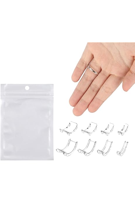 Regolatore Misura Anelli In Silicone - 24 Pezzi Trasparenti, 8 Misure Per Anelli Larghi 1-10mm - Foto 7