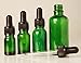 6 Pcs Refillable Serum Pipette Drop Bottles Wholesale Green Glass Eye Dropper Bottles Aromatherapy Essential Oils 5 ml Empty Bottles