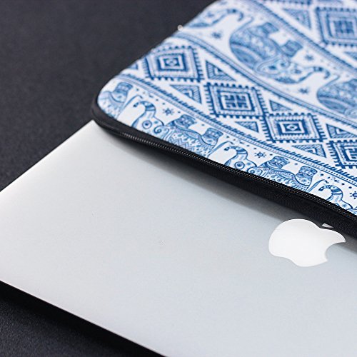 Macbook Air 13 Zoll Hülle,Lizimandu Sleeve Carrying Case Gehäuse Cover Protective Bag für (13 Zoll) Laptop / Notebook Computer / MacBook / MacBook Pro / MacBook Air(Elefanten/Elephant) - 6