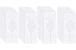 ZISHAN 20Pcs Wardrobe Dviders, Clothes Rail Dividers, White Rectangle Hanger Dividers Closet Dividers for Sorting Clothes Size White Rectangle Hanger Dividers Closet Dividers Sorting Clothes