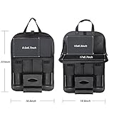 Auto Rücksitz Organisator, Galopar Multifunktionsbett Organisator Auto Speicher Auto Rücksitz Schutz mit Mehrfachtaschen Tabletten Halter Faltender Speisentablett Auto Aufräumung für Kinder - 2