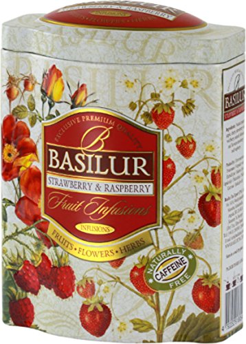 Preisvergleich Produktbild Basilur Fruit Infusions Strawberry & Raspberry Früchtetee Dose 100 g