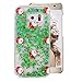 Produktbild Hart Hülle für Galaxy S6,Glitzer Handyhülle für Galaxy S6,Moiky Luxus Lustige Weihnachten Hüte Muster 3D Sterne Treibsand Crystal Weich TPU Schwebend Stoßfest Kratzfeste Schutzhülle