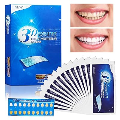 Vegena Blanchiment des Dents - Vegena 3D Teeth Whitening Strips, 14 Paires/28 Bandes | Gel Dent Blanche White Care