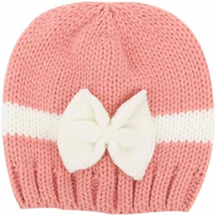 Baby Hat ,Eenkula Newborn Baby Girl Boy Infant Toddler Knitting Wool Crochet Hat Soft Hat Cap (Pink)