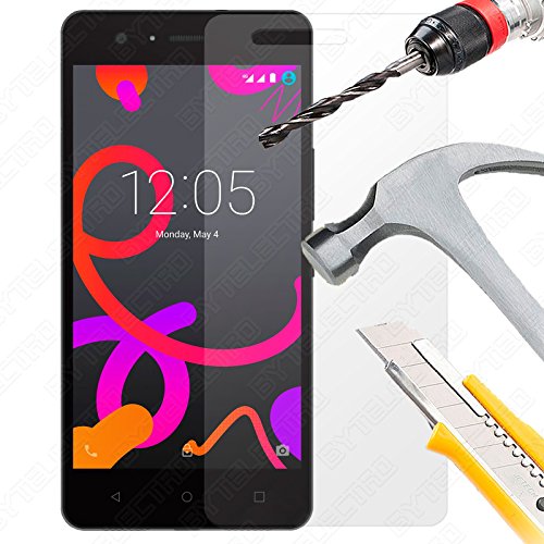Bytelectro - Protector Pantalla CRISTAL TEMPLADO Premium BQ AQUARIS M5