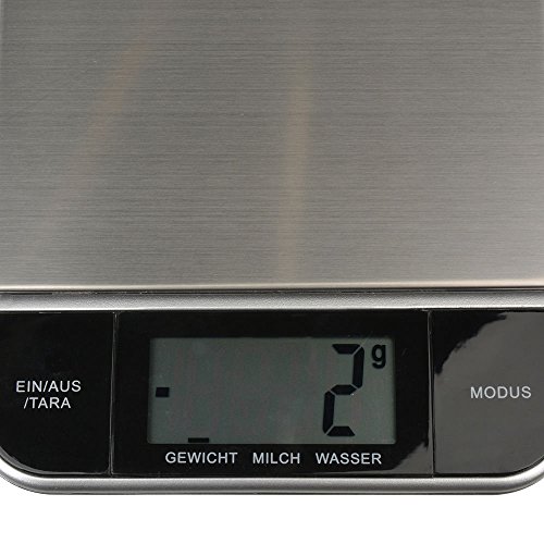 Elektrische Küchenwaage Digital-Waage Briefwaage Haushaltswaage LCD Edelstahl - 2