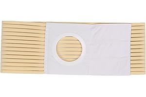 JONLAKI Ostomy Abdominal Belt, Adjustable Ostomy Hernia Support Belt, Elastic Hernia Stoma Support Belt for Colostomy Patients, Ostomy Support Band for Men and Women (L)