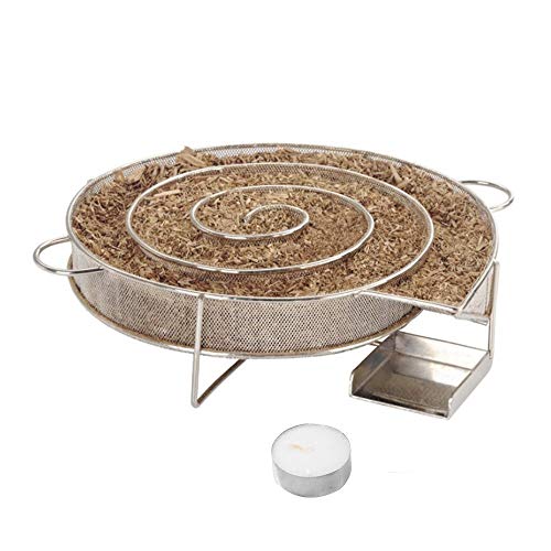 spécification Hpybest Générateur de fumée Froide pour Barbecue, Grill ou Fumeur de Bois, poussières Chaudes et Froides pour Fumer Le Saumon, la Viande brûlée, Les ustensiles de Barbecue en Acier Inoxydable