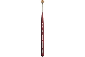 Princeton Velvetouch Artiste, Mixed-Media Brush for Acrylic, Watercolor & Oil, Series 3950 Mini Fan Luxury Synthetic, Size 20/0