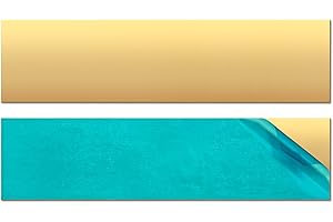 Uxney Tôle de laiton, 0,5 mm*50 mm*200 mm Plaques de laiton pur à 99,9% pour le bricolage, la bijouterie, l'électricité, la réparation, l'industrie (2 pièces)