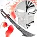 Produktbild HALLOWEEN Set Spezial - Bleach Maske black + Ork Schwert