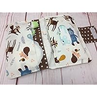 WALDTIERE ** Windeltasche mit vielen Fächern für Windeln und Feuchttücher