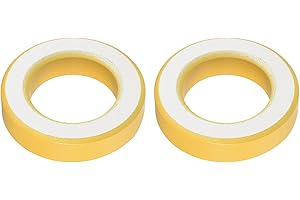 YOKIVE 2pz Toroide Nucleo, Ferrite Induttanze oring Ferro Polvere Induttore Ferrite orings, Buono per Trasformatori di potenza (giallo bianco, 33,7mm x 19,3mm x 11,3mm)