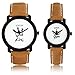 Codice New Designer King & Queen Dial & Brown Belt Analogue Couple Watch- Latest Edition-Den-11 RS.299.00