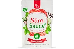 CleanFoods SlimSauce Pomodori 350ml I sauce tomate avec seulement 26 calories pour 100g I ingrédients naturels sans OGM I sans sucre ajouté sans gluten hypocalorique