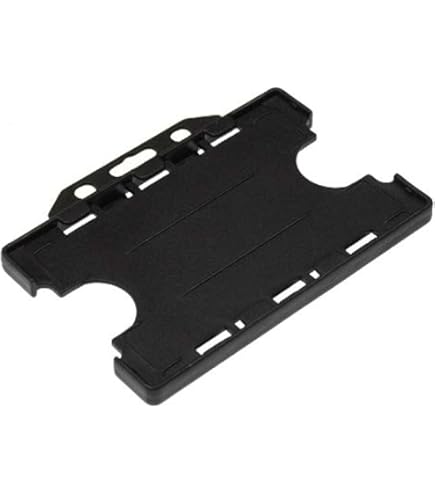 Single Sided Open Faced Rigid Plastic Card Holder - Navy - View #2