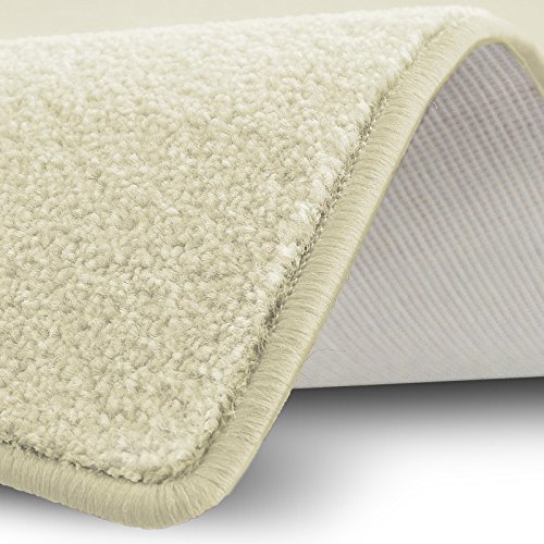 Teppich Läufer Noblesse | flauschig getufteter Flor in modernen Farben | mit GUT-Siegel | Teppichläufer in vielen Farben für Flur, Schlafzimmer, Wohnzimmer etc. | viele Breiten und Längen (66 x 100cm, creme) - 3