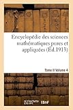 Image de Encyclopédie des sciences mathématiques pures et appliquées. Tome II. Quatrième volume