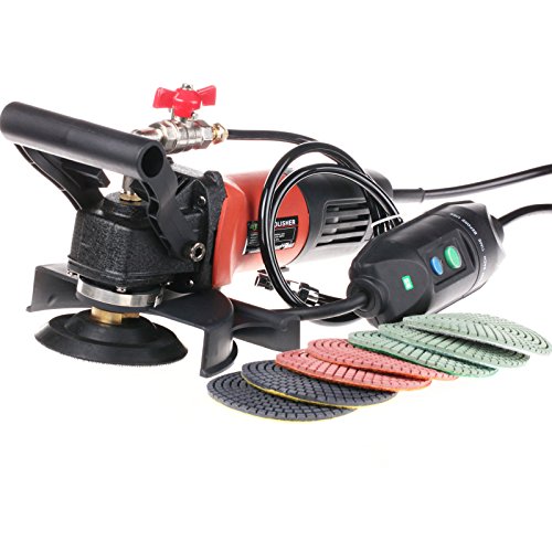 Preisvergleich Produktbild 230V Wet Polisher / Grinder & Granite Diamond Polishing Pads