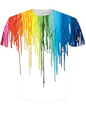 Leapparel Unisex Stilvolle Beiläufige Entwurf 3d Druckte Kurze Hülsen T Shirts Tees