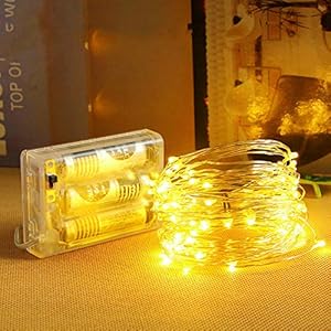 WSYYWD Led String Lights Silver Wire Garland Home Christmas Party Decoration (Without Battery) 3 Pcs 5m Aa Type Purple