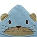Pippi Baby Boys Hooded Towel W.Catface Scarf, Light Blue, One Size (Manufacturer Size:83*83 cm)