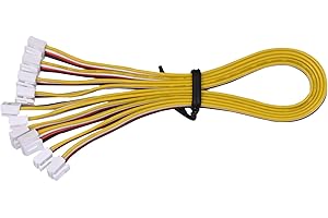 COOLWELL 4 Pin Jumper Wire HY2.0mm Pitch Pin Universal Grove Buckled Cable 20cm (5Pcs Per Pack)