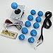 Produktbild Easyget Zero Delay Arcade Game DIY Parts Kit for Raspberry Pi 2 Retropie & USB PC MAME Cabinet DIY Projects Color: Blue