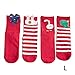 Produktbild 4 Paar Weihnachten Baby Socken Cartoon Kleinkind Kleinkinder Socken Winter verdicken lange Jungen Mädchen Kinder Socken Antislip Socken Set Geschenk für 1-5 Jahre Kinder