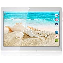 Tablet Android de 10'' Procesador de Cuatro núcleos 4GB de RAM y 64 GB de Memoria Tablet PC WiFi Cámara GPS y Doble Ranuras de Tarjeta
