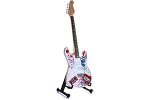 RENI GIFTS Mini Guitar Replica - Miniature Gift for Music Lover (Hendrix)