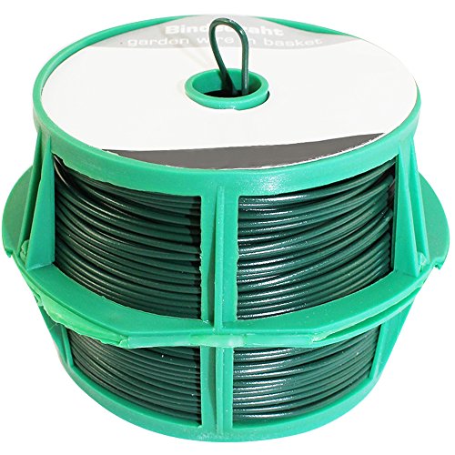 COM-FOUR 2x Bindedraht grün, auf Spule ca. ø 1,25 mm x 50 m - 2