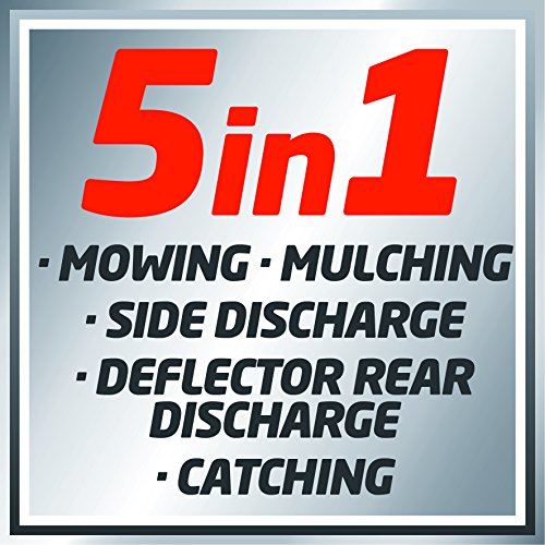 Einhell Benzin Rasenmäher GE-PM 48 S HW B&S (2 kW, 48 cm Schnittbreite, 75 l Fangsack, Hinterradantrieb, Mulchfunktion, Seitenauswurf, empfohlen bis 1600 m²) - 13