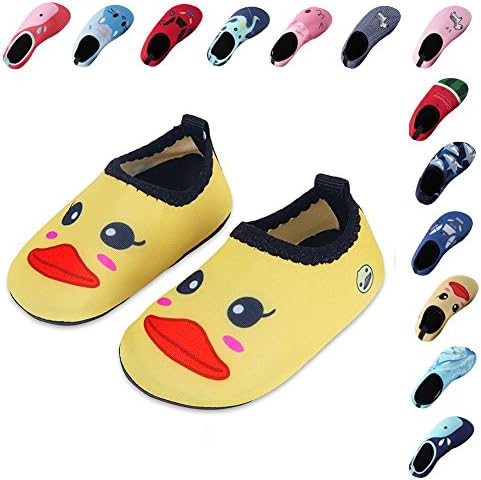 Laiwodun Toddler shoes Kids Swim Water Shoes Boys Girls Barefoot Aqua Socks Shoes for Beach Pool Surfing Yoga Unisex