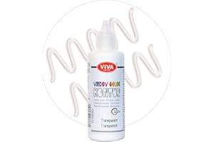Viva Decor Window Color KONTUR (Transparent, 90 ml) Fenstermalfarben für wieder abziehbare Bilder und Sticker für Deko, Spiegel, Fliesen, Vasen und Fenster - Made in Germany