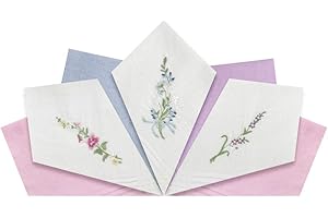 Warwick & Vance Womens/Ladies Boxed 100% Cotton Handkerchiefs