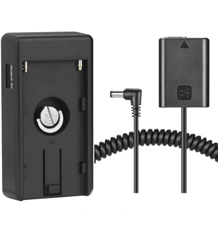 NP-F970 Stroom-adapter-kabel voor BMPCC 4K 6K Blackmagic Pocket Cinema Camera NP-F-serie Voedingsmontage Batterijplaat Compatibel met Sony NP-F970 F960 F770 F570 F550 Batterij Alvin's Cables