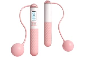 Flintronic Corde à Sauter Intelligente avec Compteur, Corde a Sauter sans Fil Réglable, Jump Rope avec Roulements à Billes en Acier et Poignées Antidérapantes, pour Adulte, Enfant