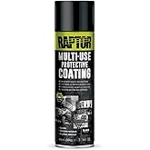RAPTOR 1K Lack Spraydose Schwarz 450ml I Einfache Anwendung, Langlebige Schützende und Kratzfeste Beschichtung I direkt auf M
