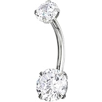 Anello Per Ombelico A Forma Di Stella - Acciaio Chirurgico, Lucido, Per Un Look Grintoso E Alla Moda - Foto 2