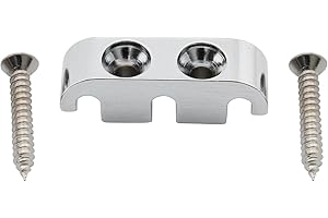 Musiclily Pro 25mm Abbassacorde Basso in Ottone String Guide per Basso Elettrico 5 Corde, Cromato