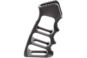 AIRSOFT GANG Airsoft Softair Parts 5KU CNC Skeletonized Pistolen-Griff für WA M4 M16 GBB Schwarz