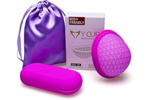 FORBANY Vulxies Menstrual Disc Vulxies Reusable Silicone Period Disc, Comfortable and Leak-Resistant Feminine Care Solution, Easy to Insert and Remove, Suitable for Day and Night Use (Purple)