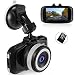 Produktbild Foxcesd 2.7 '' Mini Auto Kamera 1080P DashCam mit 8GB SD-Karte enthalten, Vorder-und Rückseite Dual-Objektiv-Design In Car Kamera für Autos, 6-Lane & 140 ° Weitwinkel, Eingebauter G-Sensor/ WDR/ Nacht